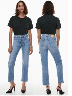 Aritzia Denim Forum The Arlo High-Rise Straight Jeans 28 L